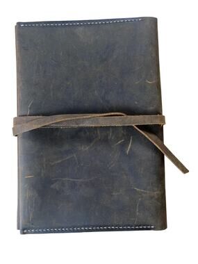 Handmade Brown Leather Journal Cover Medium Bookbinding Notebook Rustic